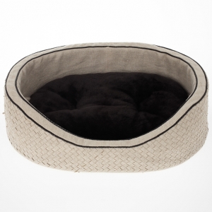 Pre Owned Bottega Veneta Intrecciato Linen Dog Bed 