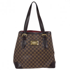 Pre Owned Louis Vuitton Damier Hampstead GM Tote