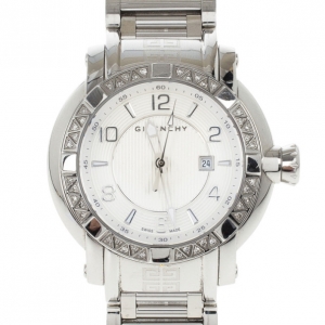 Pre Owned Givenchy White Stainless Steel GV.5202L Women's Wristwatch 36MM