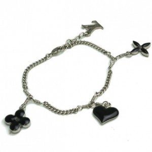Pre Owned Louis Vuitton Sweet Monogram Black Bracelet
