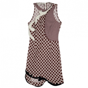 Pre Owned Stella McCartney Red Circle Fitzroy Dress S
