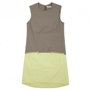 Pre Owned Victoria Beckham Faille Shift Dress M