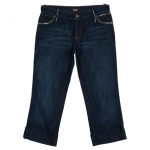 Pre Owned Dolce and Gabbana Denim Capri Pants S