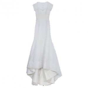 Pre Owned Oscar de la Renta Spring 2012 Guipure Lace Wedding Dress S