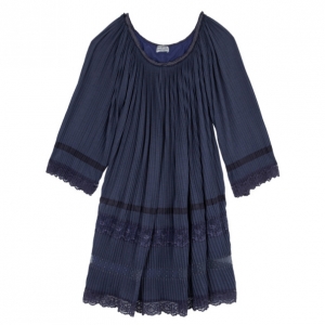 Pre Owned Philosophy Di Alberta Ferretti Pleated Lace Top M