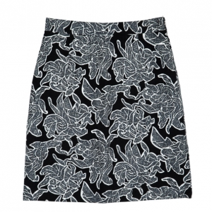 Pre Owned Balenciaga Floral Print Jacquard Skirt XS