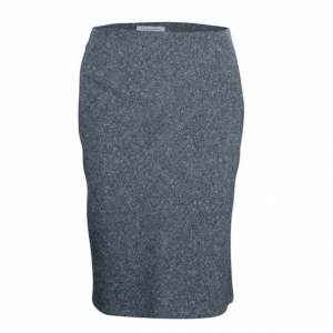Pre Owned Dior Grey Wool Pencil Skirt M