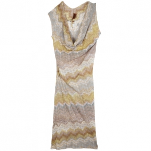 Pre Owned Missoni Multicolor Cowl Neck Dress S