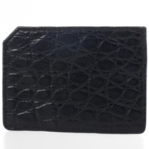 Pre Owned Burberry Custom Alligator Belly Skin Card Case