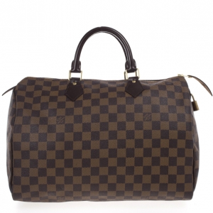 Pre Owned Louis Vuitton Damier Ebene Speedy 35