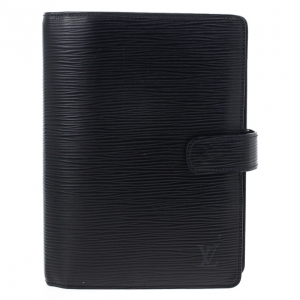 Pre Owned Louis Vuitton Black Epi Electric Medium Agenda Cover