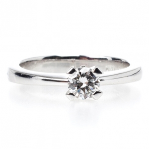 Pre Owned Damiani 0.37ct Diamond Solitaire Size 53