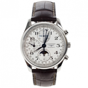 Pre Owned Longines Master Collection Moonphase Chronograph Mens Wristwatch 40 MM