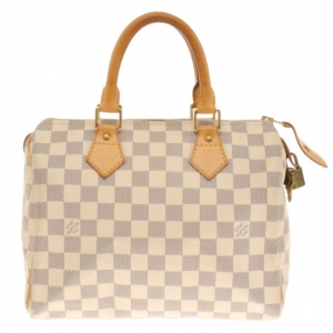 Pre Owned Louis Vuitton Damier Azur Speedy 25