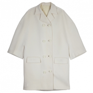Pre Owned Balenciaga Cream Trench Coat S