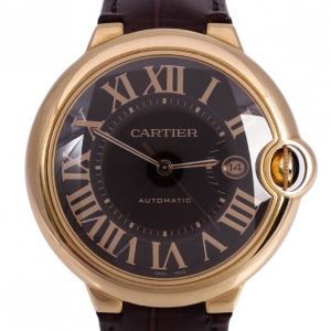 Pre Owned Cartier 18 K Rose Gold SS Ballon Bleu De Cartier Mens Watch 42 MM
