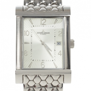 Pre Owned Jacques Lemans Iassic Serie 1935 1-1297 Stainless Steel Mens Wristwatch 43 MM