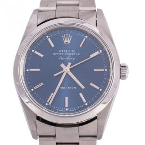 Pre Owned Rolex Stainless Steel Air King Unisex Wristwatch 34 MM