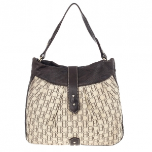 Pre Owned Carolina Herrera Monogram Bucket Bag