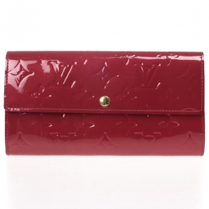 Pre Owned Louis Vuitton Monogram Vernis Sarah Wallet