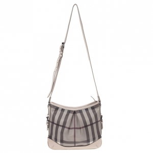 Pre Owned Burberry Smoked Trench Coated Canvas Hartham Crossbody Bag