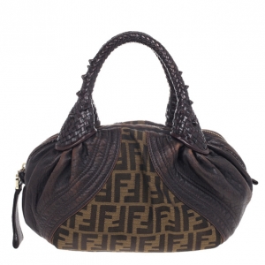 Pre Owned Fendi Zucca Mini Spy Bag