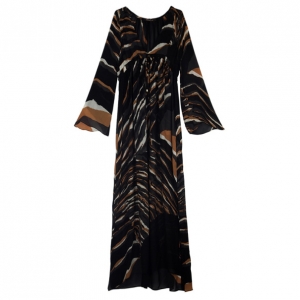 Pre Owned Roberto Cavalli Maxi Chiffon Dress Size S