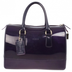 Pre Owned Furla Candy Rubber Satchel