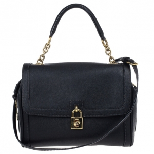 Pre Owned Dolce and Gabbana Leather Bowler Bag