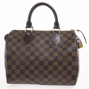 Pre Owned Louis Vuitton Damier Ebene Speedy 25