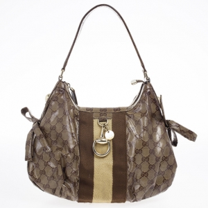 Pre Owned Gucci GG Crystal ‘Gucci By Gucci’ Medium Hobo 2