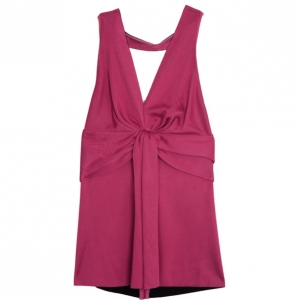 Pre Owned Balenciaga Halterneck Fuschia Top S
