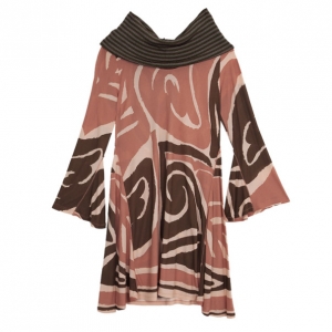 Pre Owned M Missoni Cowl Neck Stretch Dress L
