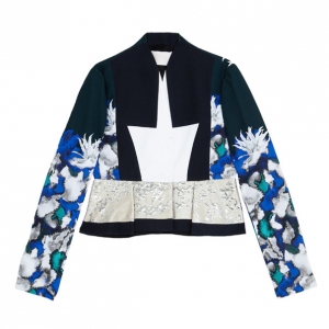 Pre Owned Peter Pilotto F Printed Cotton Blend Jacket S