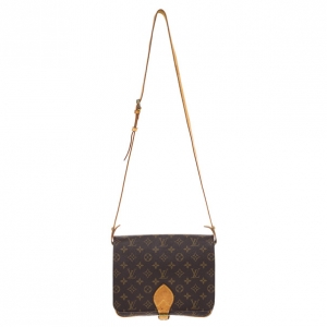 Pre Owned Louis Vuitton Monogram Cartouchiere GM