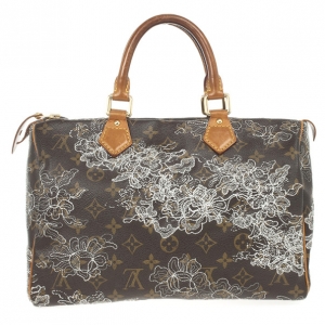 Pre Owned Louis Vuitton Monogram Dentelle Speedy 30