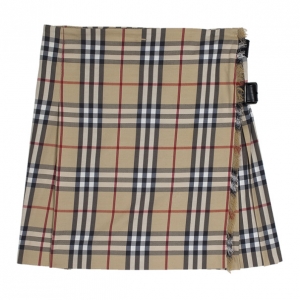 Pre Owned Burberry Classic Check Brit Kilt Mini Skirt XS