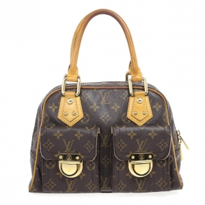 Pre Owned Louis Vuitton Monogram Canvas Manhattan PM Satchel