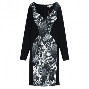Pre Owned Stella McCartney Henrietta Floral Mix Bodycon Dress M