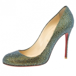 Pre Owned Christian Louboutin Fifi Strass Pumps Size 41