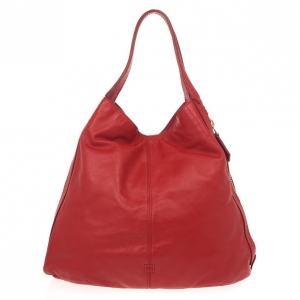 Pre Owned Givenchy Red Lambskin Tinhan Shopper 