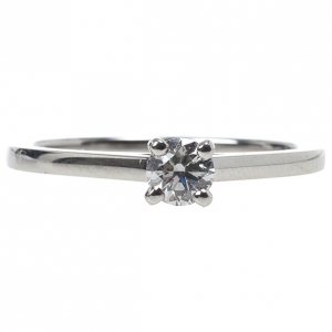 Pre Owned De Beers Classic Engagement Ring Size 53