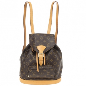 Pre Owned Louis Vuitton Monogram Montsouris Backpack MM 