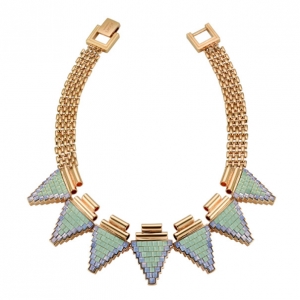 Pre Owned Mawi Deco Triangle Necklace