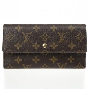 Pre Owned Louis Vuitton Porte Tresor Wallet Monogram 