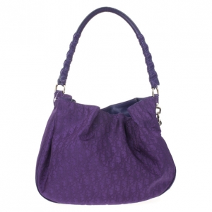 Pre Owned Christian Dior Purple Lovely Hobo