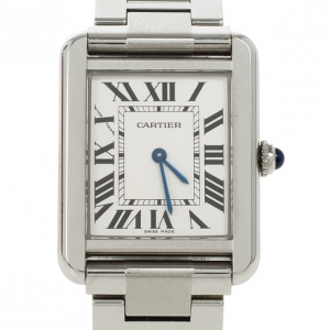 Pre Owned Cartier Tank Solo Small Stainless Steel Unisex Wristwatch 31 MM