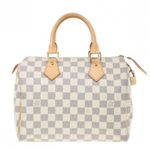Pre Owned Louis Vuitton Damier Azur Speedy 25