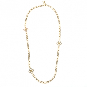 Pre Owned Louis Vuitton Flower Power Sautoir Chain Necklace