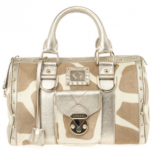 Pre Owned Versace Pony Hair ‘Snap Out Of It’ Satchel